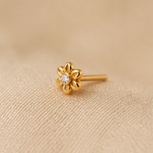 Gold Nath Nose Pin