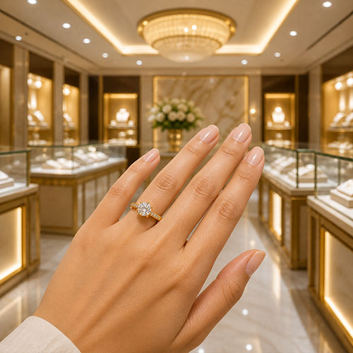 Gold Engagement Ring