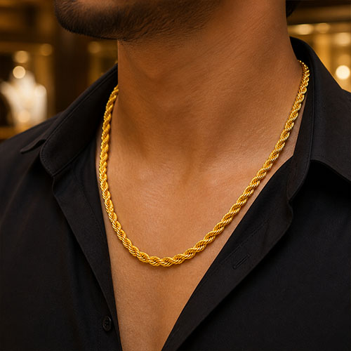 24K Gold Rope Chain